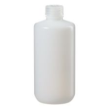 Thermo Scientific 2003-0016 Nalgene Narrow-Mouth LDPE Bottles with Closure, 500 mL - Natural (Case of 48)