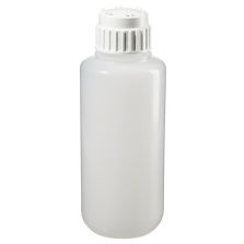 Thermo Scientific 2126-5000 Nalgene Heavy-Duty PPCO Vacuum Bottles with Closure: Lab Pack, 5 L - Natural (Case of 4)