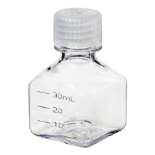 Thermo Scientific 2015-0030 Nalgene Square Polycarbonate Bottles With Closure, 30 mL - Translucent (Case of 96)