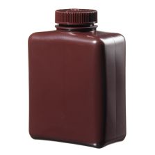 Thermo Scientific 2009-0032 Nalgene Rectangular Amber HDPE Bottles, 1 L - Amber (Case of 24)