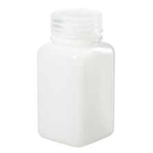 Thermo Scientific 312114-0006 Nalgene Square Wide-Mouth HDPE Bottles with Closure: Bulk Pack, 175 mL - Natural (Case of 250)
