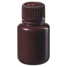 Thermo Scientific 2004-0001 Nalgene Narrow-Mouth Amber HDPE Lab Quality Bottles, 30 mL - Opaque Amber (Case of 72)
