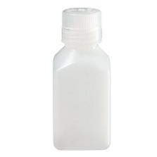 Thermo Scientific 2018-0250 Nalgene Square Narrow-Mouth HDPE Bottles with Closure, 250 mL - Translucent (Case of 72)