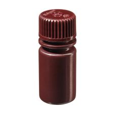 Thermo Scientific 2004-9050 Nalgene Narrow-Mouth Amber HDPE Lab Quality Bottles, 15 mL - Opaque Amber (Case of 72)