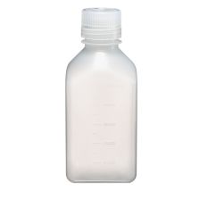 Thermo Scientific 2016-0500 Nalgene Square Narrow-Mouth PPCO Bottles with Closure, 500 mL - Translucent (Case of 48)