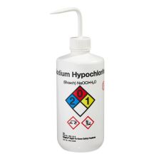 Thermo Scientific 2425-0506 Nalgene Narrow-Mouth Right-to-Know LDPE Wash Bottles, 500 mL - White (Case of 24)