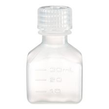 Thermo Scientific 2016-0030 Nalgene Square Narrow-Mouth PPCO Bottles with Closure, 30 mL - Translucent (Case of 72)