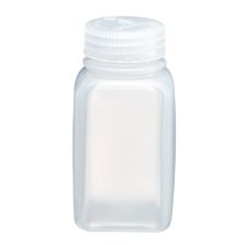 Thermo Scientific 2110-0006 Nalgene Square Wide-Mouth PPCO Bottles with Closure, 175 mL - Translucent (Case of 72)