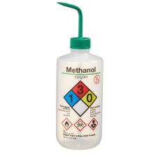 Thermo Scientific 2425-0503 Nalgene Narrow-Mouth Right-to-Know LDPE Wash Bottles, 500 mL - Natural (Case of 24)