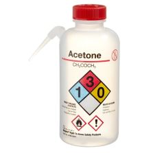 Thermo Scientific 2436-0501 Nalgene Vented Unitary Right-to-Know LDPE Wash Bottles, 500 mL - Translucent (Case of 24)