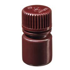 Thermo Scientific 2004-9025 Nalgene Narrow-Mouth Amber HDPE Lab Quality Bottles, 8 mL - Opaque Amber (Case of 72)