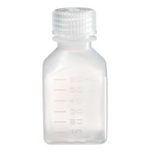 Thermo Scientific 2016-0060 Nalgene Square Narrow-Mouth PPCO Bottles with Closure, 60 mL - Translucent (Case of 72)