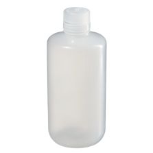 Thermo Scientific 2006-0032 Nalgene Narrow-Mouth PPCO Bottles with Closure: Autoclavable, 1 L - Translucent (Case of 24)