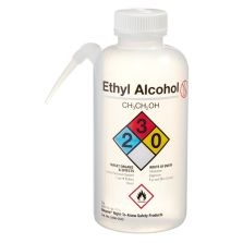 Thermo Scientific 2436-0502 Nalgene Vented Unitary Right-to-Know LDPE Wash Bottles, 500 mL - Translucent (Case of 24)