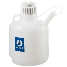 Thermo Scientific 2340-0020 Nalgene LDPE Safety Dispensing Jugs with Closure, 10 L - Translucent (Case of 4)