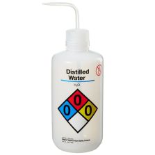 Thermo Scientific 2425-1005 Nalgene Narrow-Mouth Right-to-Know LDPE Wash Bottles, 1000 mL - Natural (Case of 12)