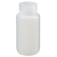 Thermo Scientific 312189-0008 Nalgene Wide-Mouth HDPE Packaging Bottles with Closure: Bulk Pack, 250 mL - Translucent (Case of 250)