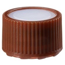 Nalgene Amber PPCO High Profile Closures with Color Coders for Micro Packaging Vials: Nonsterile