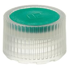 Nalgene PPCO High Profile Closures with Color Coders for Micro Packaging Vials: Sterile, Bulk Pack