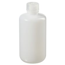 Thermo Scientific 382099-0250 Nalgene Certified Low Particulate Narrow-Mouth HDPE Bottles with Closure: Lab Pack, 250 mL - Natural (Case of 72)