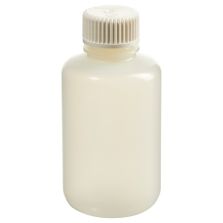 Thermo Scientific 342089-0004 Nalgene Narrow-Mouth HDPE Packaging Bottles With Closure: Sterile, Shrink-Wrapped Trays, 125 mL - Translucent (Case of 240)