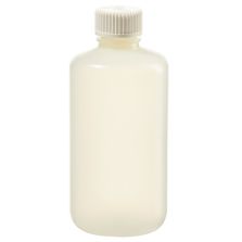 Thermo Scientific 342089-0008 Nalgene Narrow-Mouth HDPE Packaging Bottles With Closure: Sterile, Shrink-Wrapped Trays, 250 mL - Translucent (Case of 180)