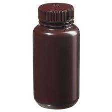 Thermo Scientific 312185-0008 Nalgene Wide-Mouth Opaque Amber HDPE Packaging Bottles with Closure: Bulk Pack, 250 mL - Opaque Amber (Case of 250)