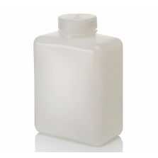 Thermo Scientific 2007-0032 Nalgene Rectangular HDPE Bottles with Closure, 1 L - Translucent (Case of 24)