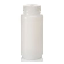 Thermo Scientific 2103-0016 Nalgene Wide-Mouth LDPE Bottles with Closure, 500 mL - Translucent (Case of 48)