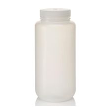Thermo Scientific 312105-0032 Nalgene Wide-Mouth PPCO Bottles with Closure: Bulk Pack, Autoclavable, 1 L - Translucent (Case of 50)