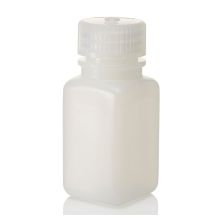 Thermo Scientific 2114-0002 Nalgene Square Wide-Mouth HDPE Bottles with Closure, 60 mL - Translucent (Case of 72)