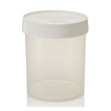 Thermo Scientific 2118-0032 Nalgene Wide-Mouth Straight-Sided PPCO Jars with Closure, 1000 mL - Translucent (Case of 24)