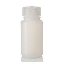 Thermo Scientific 332189-0002 Nalgene Wide-Mouth HDPE Economy Bottles with Closure: Bulk Pack, 60 mL - Translucent (Case of 1000)