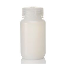 Thermo Scientific 332189-0004 Nalgene Wide-Mouth HDPE Economy Bottles With Closure: Bulk Pack, 125 mL - Translucent (Case of 500)