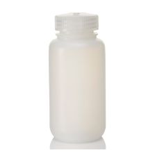 Thermo Scientific 2189-0008 Nalgene Wide-Mouth HDPE Economy Bottles with Closure, 250 mL - Translucent (Case of 72)