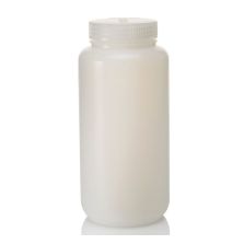 Thermo Scientific 332189-0032 Nalgene Wide-Mouth HDPE Economy Bottles With Closure: Bulk Pack, 1 L - Translucent (Case of 50)