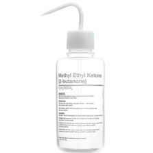 Thermo Scientific 2429-0506 Nalgene Right-to-Understand FEP Safety Wash Bottles with Globally Harmonized System (GHS) Labeling for Harsh Chemicals, 500 mL - Natural (Case of 4)