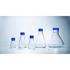 Nalgene Single-Use PETG Erlenmeyer Flasks with Baffled Bottom: Sterile