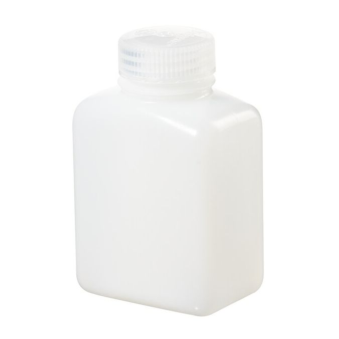 Thermo Scientific 2007-0008 Nalgene Rectangular HDPE Bottles With Closure, 250 mL - Translucent (Case of 72)