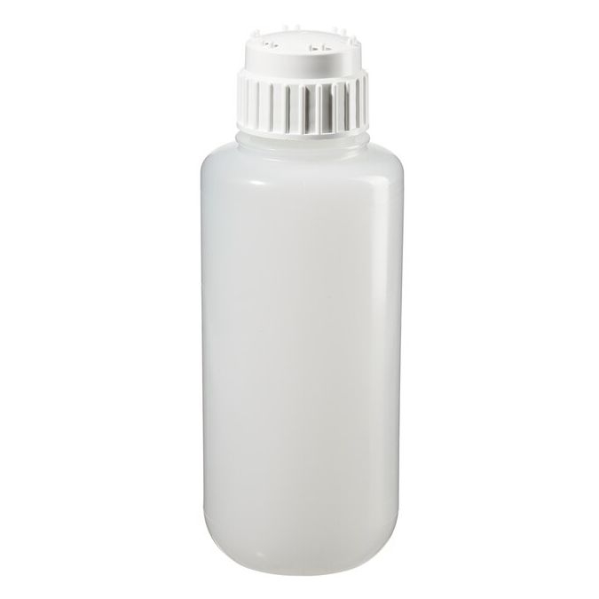Thermo Scientific 2126-5000 Nalgene Heavy-Duty PPCO Vacuum Bottles with Closure: Lab Pack, 5 L - Natural (Case of 4)