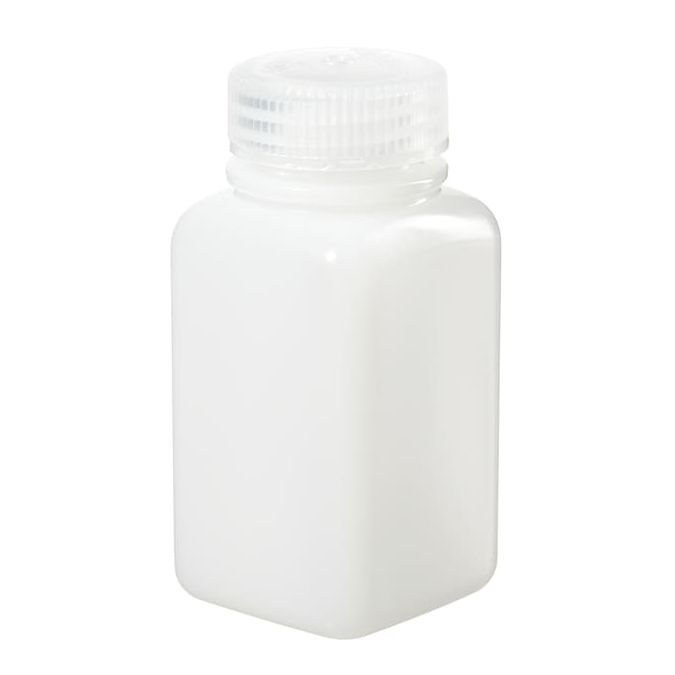 Thermo Scientific 2114-0006 Nalgene Square Wide-Mouth HDPE Bottles with Closure, 175 mL - Translucent (Case of 72)