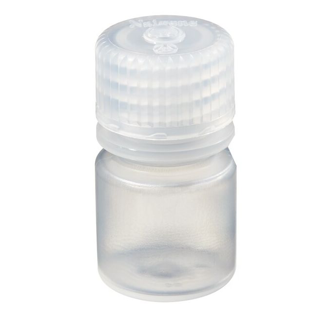 Thermo Scientific 322006-9025 Nalgene Natural PPCO Diagnostic Bottles with Closure: Tray Pack, 8 mL - Translucent (Case of 1500)