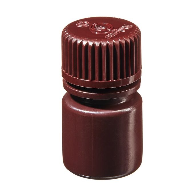Thermo Scientific 2004-9025 Nalgene Narrow-Mouth Amber HDPE Lab Quality Bottles, 8 mL - Opaque Amber (Case of 72)