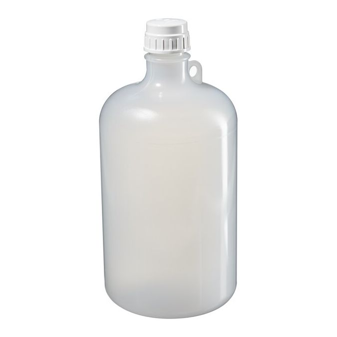 Thermo Scientific 2203-0020 Nalgene Large Narrow-Mouth PPCO Bottles with Closure, 8 L - Translucent (Case of 6)