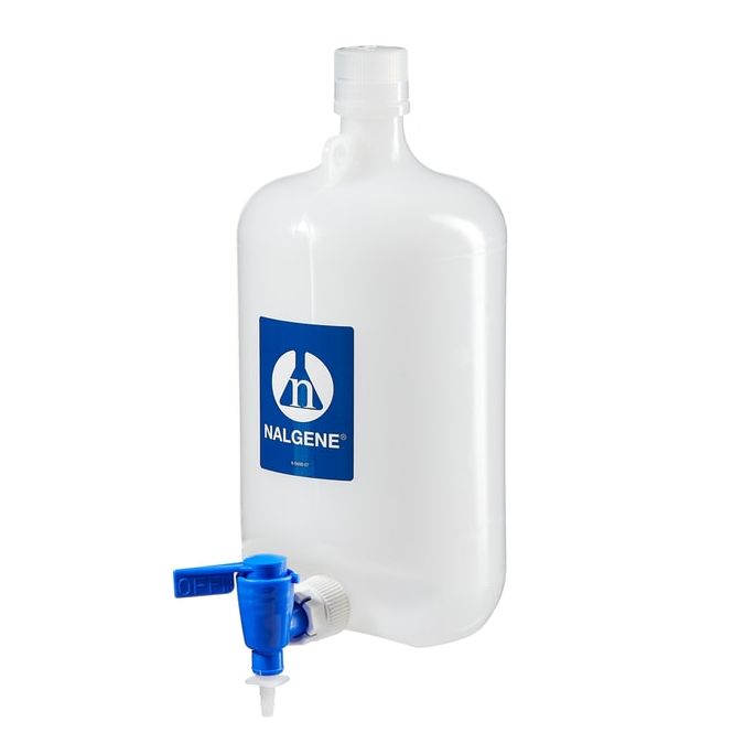 Thermo Scientific 2318-0010 Nalgene LDPE, Round Carboy With Spigot - 1 gal. / 4 L (6/Cs.)