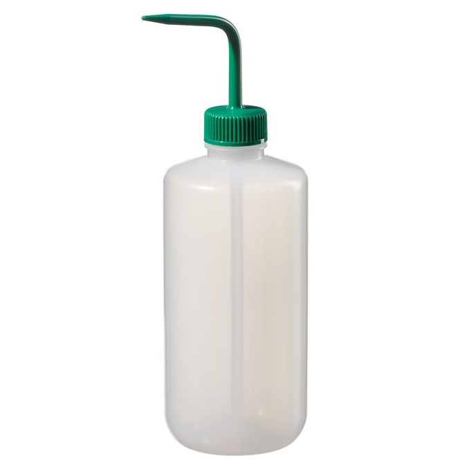 Thermo Scientific 2422-4500 Nalgene Color-Coded LDPE Wash Bottles, 500 mL - Natural (Case of 24)
