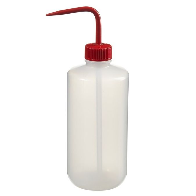 Thermo Scientific 2422-5500 Nalgene Color-Coded LDPE Wash Bottles, 500 mL - Natural (Case of 24)