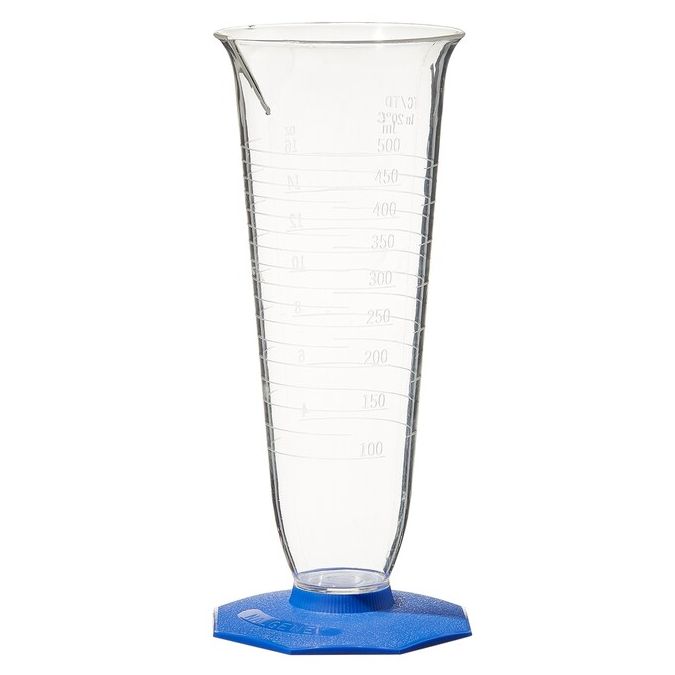 Thermo Scientific Nalgene Double-Scale PMP Pharmaceutical Graduates - 3673-0016 - 500 mL - PMP - 8/Cs