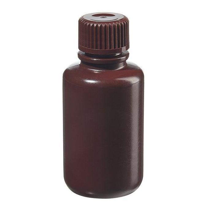 Thermo Scientific 312085-0002 Nalgene Narrow-Mouth Opaque Amber HDPE Packaging Bottles with Closure: Bulk Pack, 60 mL - Opaque Amber (Case of 1000)