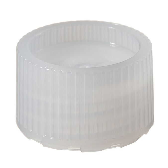 Thermo Scientific Nalgene HDPE High-Profile Closures with Color Coders for Micro Packaging Vials - Nonsterile - Clear - 11 mm - Case of 1000 - 362830-0110
